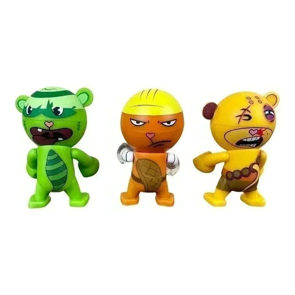 Happy Tree Friends Trexi Vinyl Flippy Figure Lot Of 6 Naughty And Nice - Picture 4 of 11